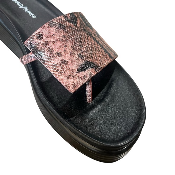 Donald Pliner Sandals Size 10 NWOB Rose Python Animal Print FiFi Platform - Picture 6 of 11